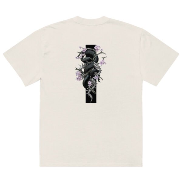 Camiseta oversize Serpiente de cerezo