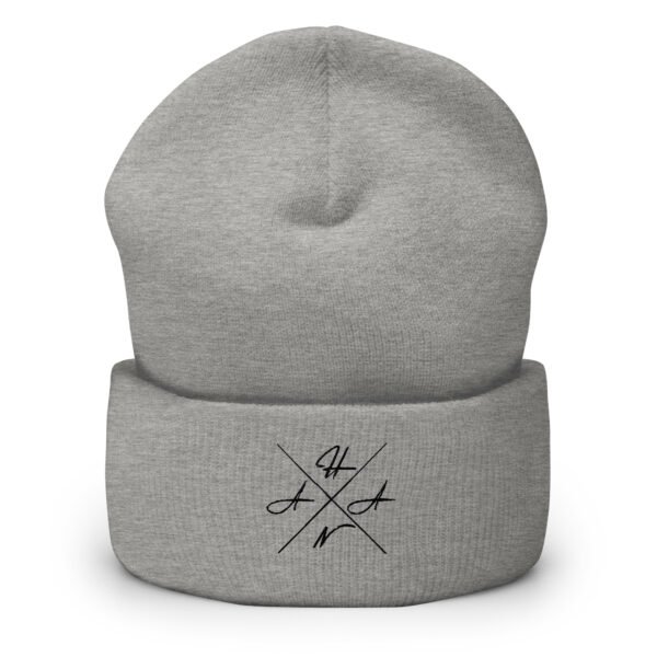 Gorro con borde vuelto