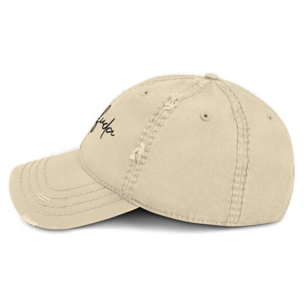 Gorra con efecto desgasto