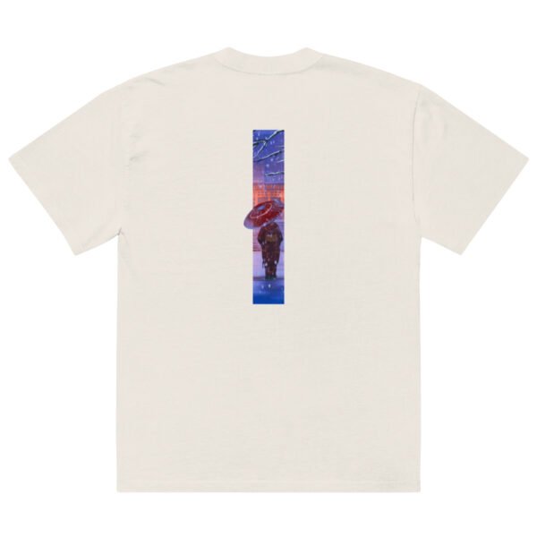 Camiseta oversize Geisha con paraguas