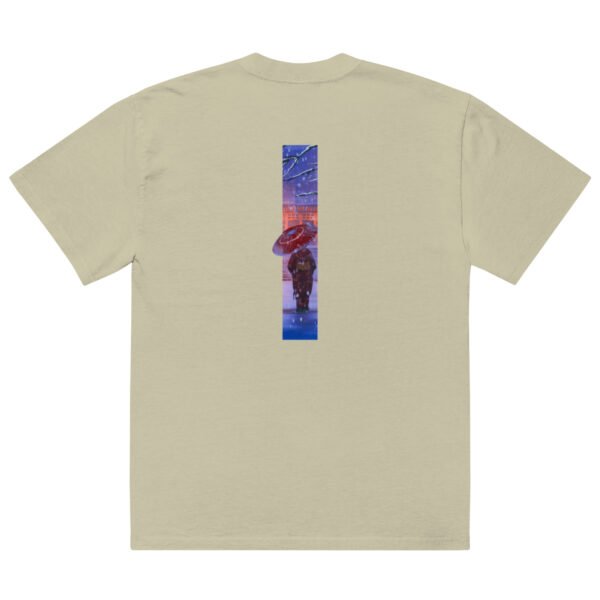 Camiseta oversize Geisha con paraguas